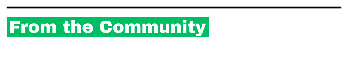 from the comunity