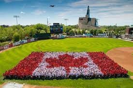 Thousands form Canada Day 'living flag' in Winnipeg | CBC News