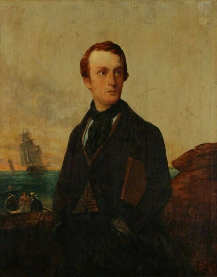 'Portret Albert van Beest' - olieverf op paneel: Jan Hendrik van de Laar (herkomst: coll. Museum Rotterdam)