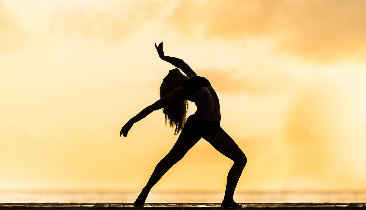 ballerina at sunrise