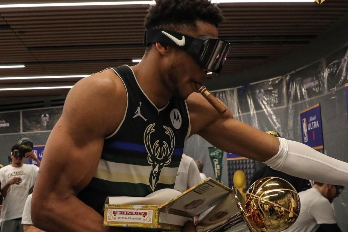 VIDEO: Giannis Antetokounmpo Gifts Teammates 'Cigar' Each After Winning The  NBA Championship