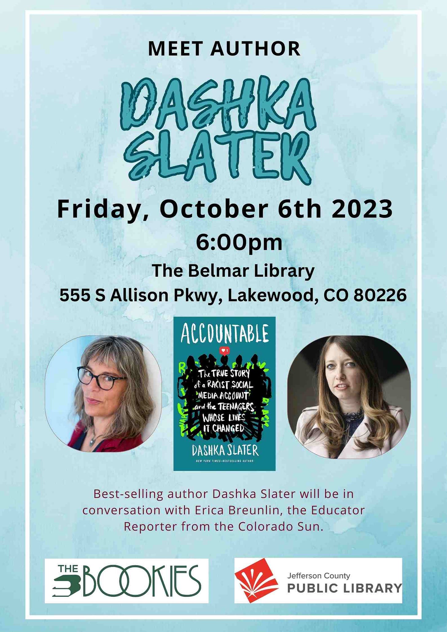 Author Event with Dashka Slater