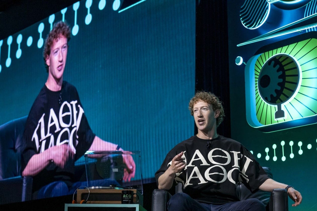 Mark Zuckerberg, pictured above at a San Francisco event in September, has urged employees to quickly build out bots’ capacity for humanlike interaction.