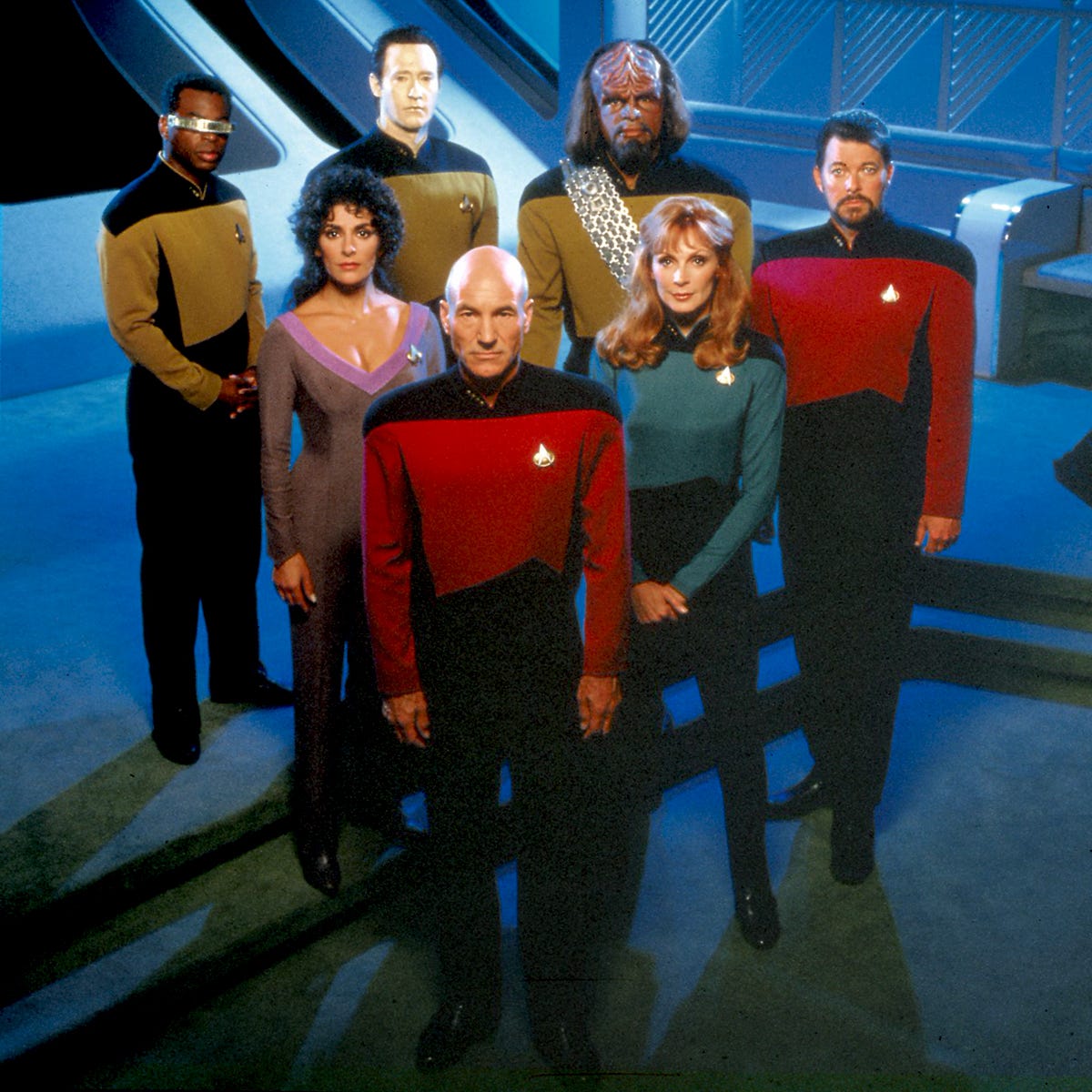 The senior staff of the USS Enterprise (NCC-1701-D)