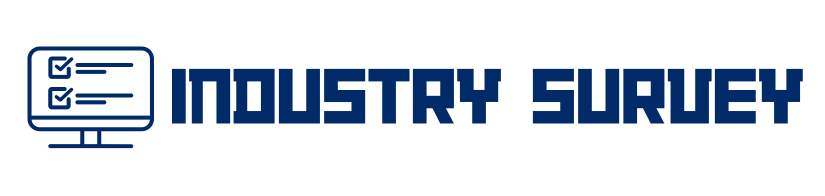 A computer graphic with the text Industry Survey