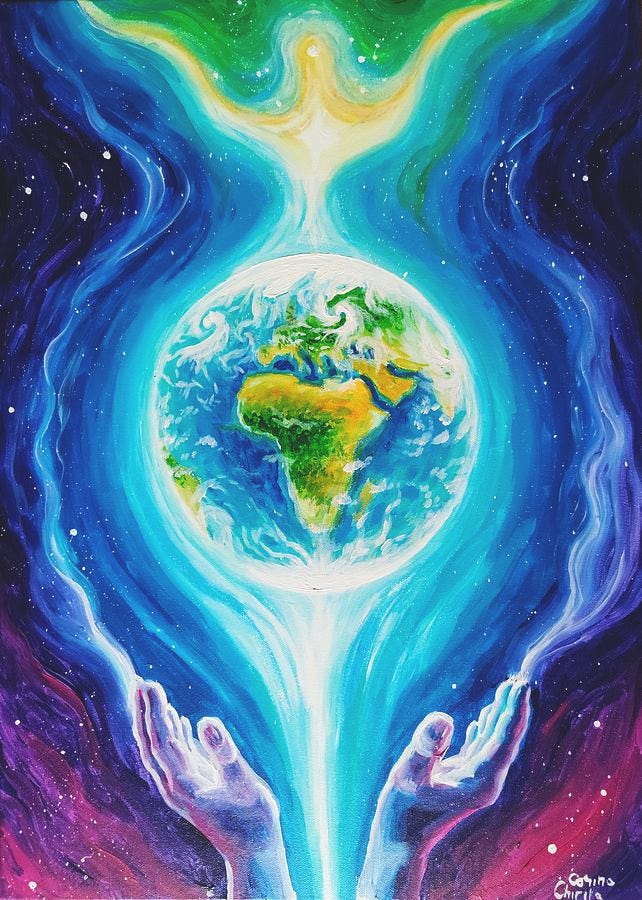 Peace Painting - Let there be peace on Earth by Chirila Corina
