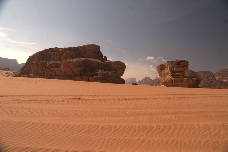Wadi Rum, CC-BY-NC Andrea Kirkby via Flickr