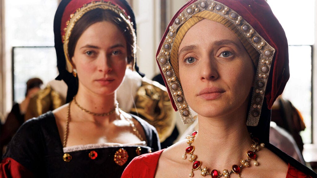 Color image of a scene from the PBS MASTERPIECE historical drama Wolf Hall: The Mirror and the Light. Actor Lilit Lesser (Passing Through, To Nowhere) is in the foreground as Princess Mary, daughter of Henry VIII and his first wife Catherine of Aragon. Color image of a scene from the PBS MASTERPIECE historical drama Wolf Hall: The Mirror and the Light. Actor Lilit Lesser (Passing Through, To Nowhere) is in the foreground as Princess Mary, daughter of Henry VIII and his first wife Catherine of Aragon.