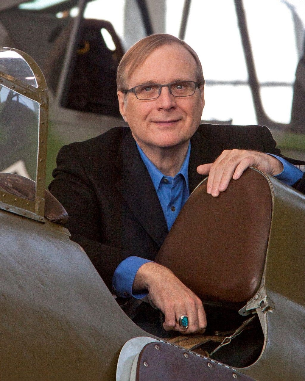 Paul G. Allen at Flying Heritage Collection, 2 April 2013