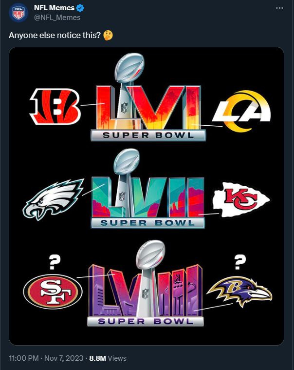 Super Bowl logo conspiracy