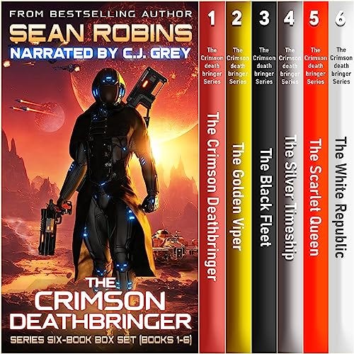 The Crimson Deathbringer Series Six-Book Box Set Audiobook By Sean Robins cover art