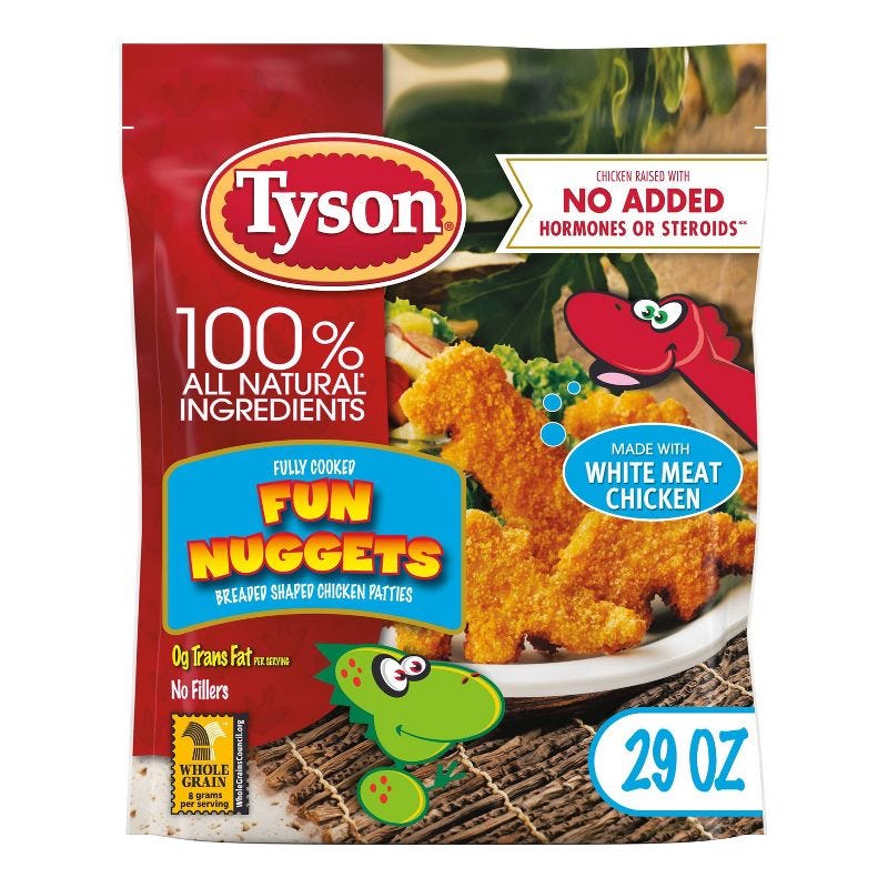 Tyson All Natural White Meat Fun Nuggets - Frozen - 29oz, 1 of 11