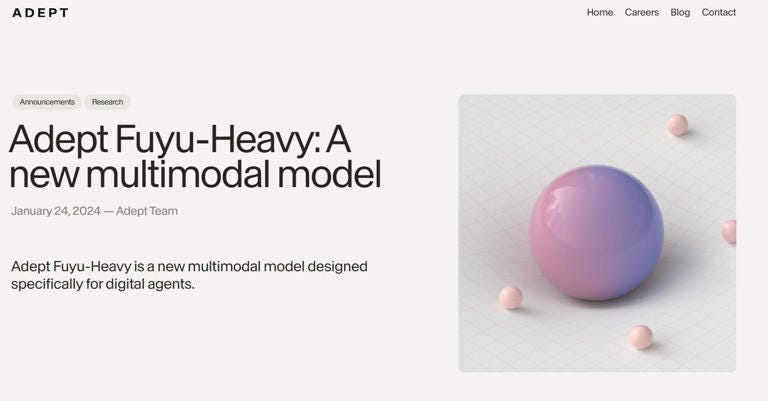 新型多模态模型Adept Fuyu-Heavy 专为数字代理设计- 人工智能- 通信人家园- Powered by C114
