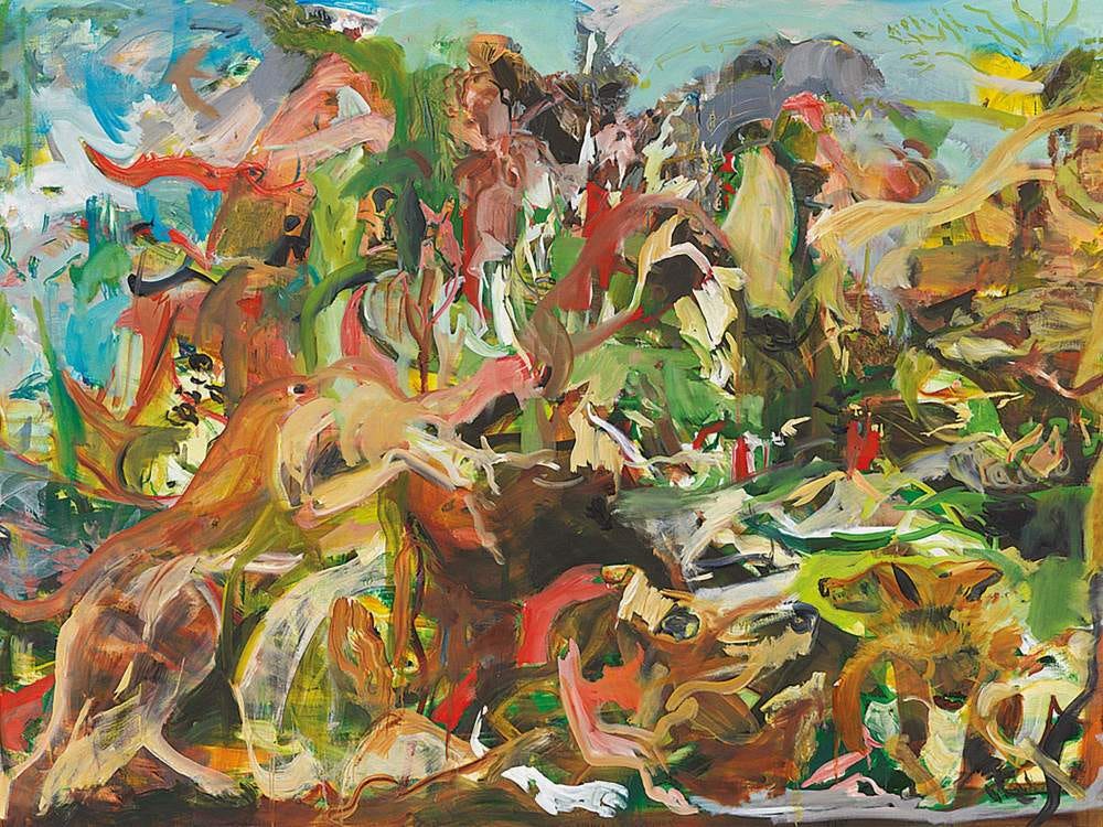 «The Calls of the Hunting Horn» (2019), di Cecily Brown