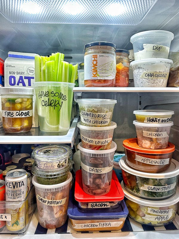 Shutterbean Meal Prep- meal prep/fridge prep by Tracy Benjamin of Shutterbean.com