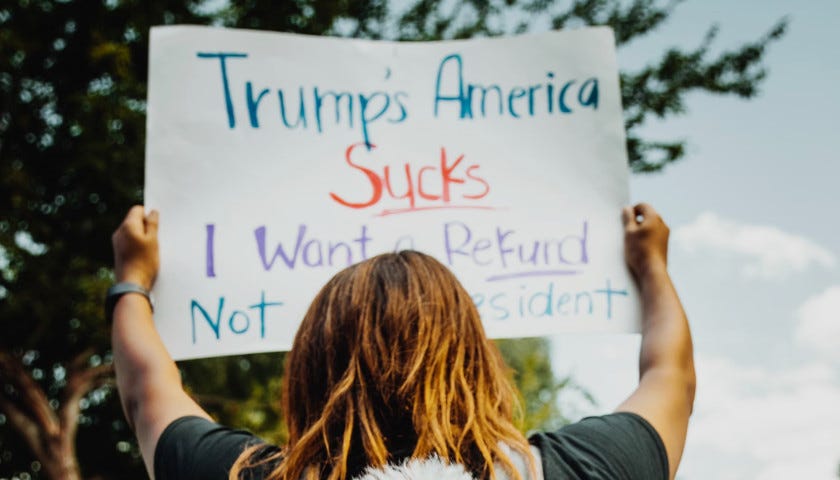 anti-trump protest
