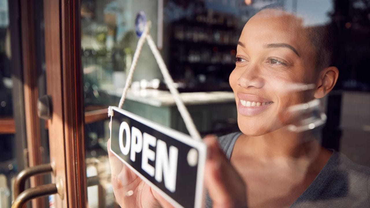 woman shop owner