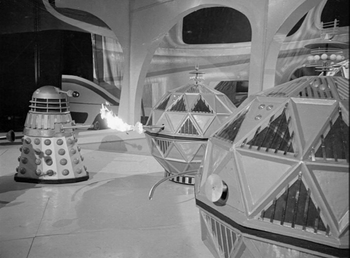 Daleks and Mechonoids in The Chase (1965)