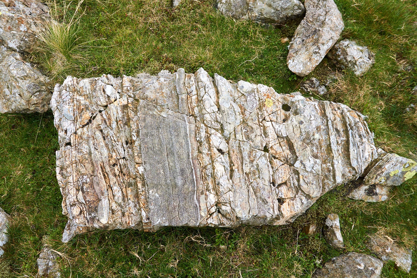 tuff on Bow Fell summit plateau, Lake District