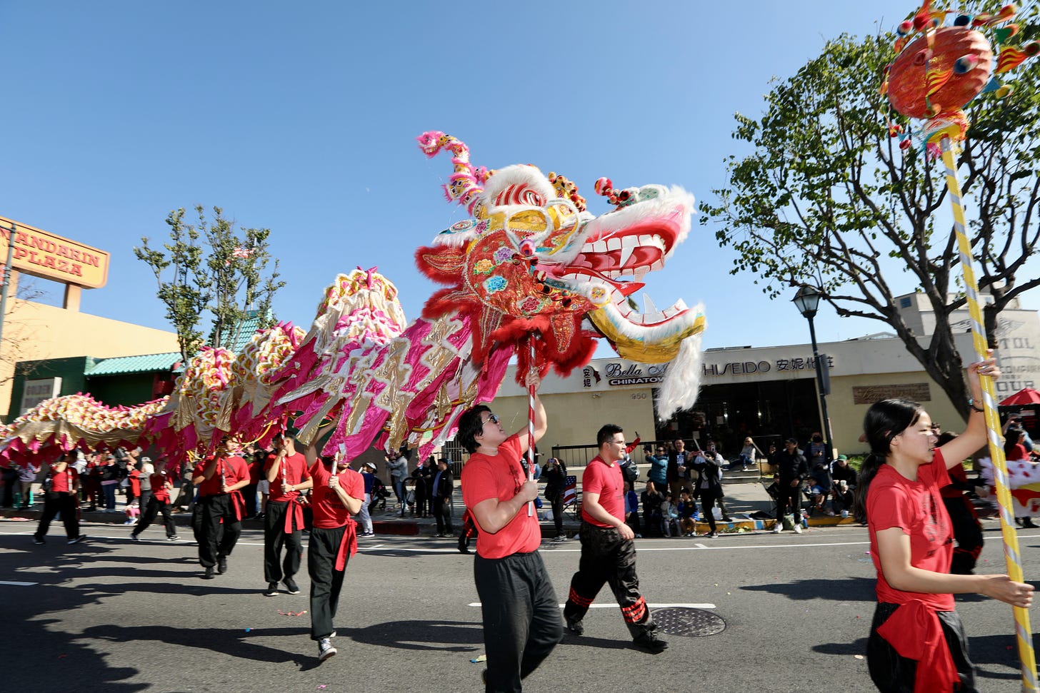 A Lunar New Year parade in Chinatown