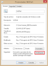 Desbloquear archivos descargados de Internet en Windows 8.1. - Microsoft  Community