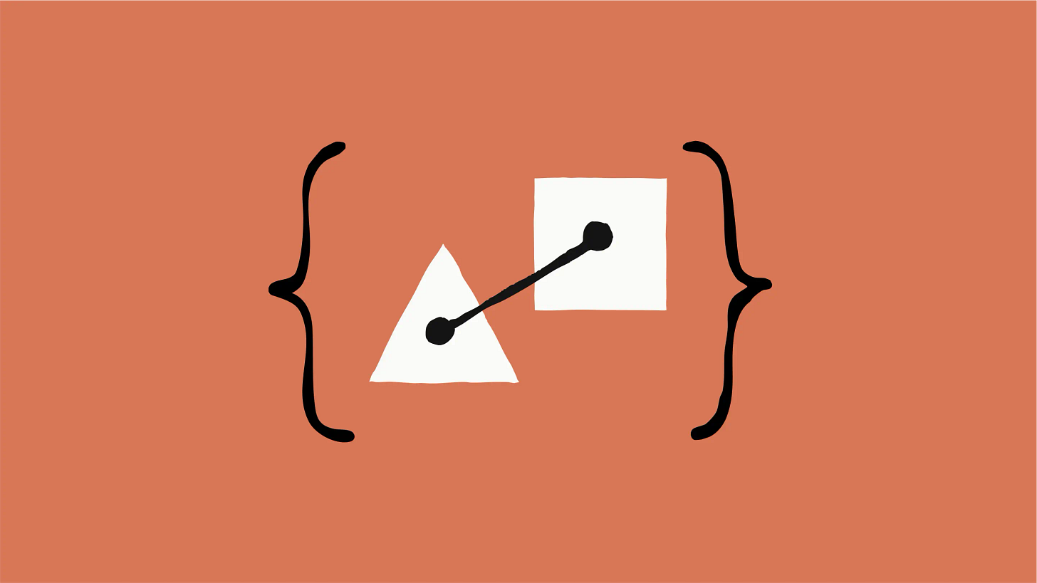 An illustration of a triangle connected to a circle.