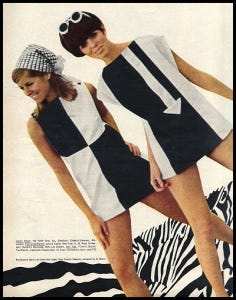 1960s geometric dresses
