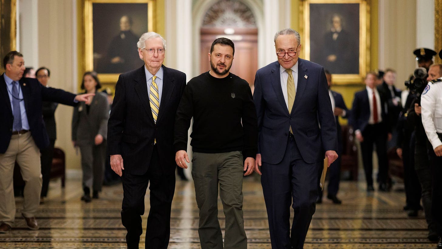Zelensky visits Washington to lobby Congress for more Ukraine aid