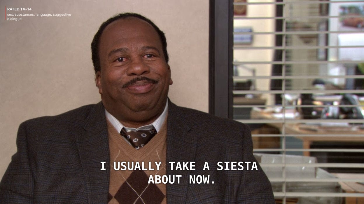 Stanley Hudson from 'The Office' is a Nap Icon we should cherish