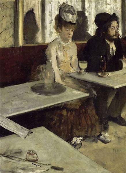 The Absinthe Drinker, 1876 - Edgar Degas