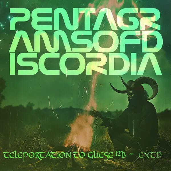 Cover art for Teleportation to Gliese 12B by Pentagrams of Discordia