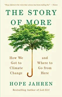 Book cover of the Story of More, by Hope Jahren. It’s a tree on a white background.