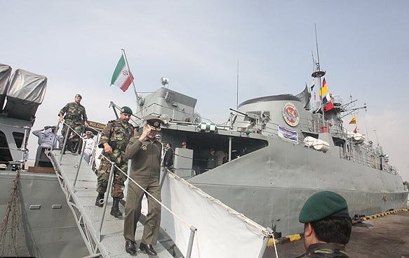 A visita ao Rio de Janeiro faz parte de um cruzeiro ao redor do mundo da Marinha iraniana