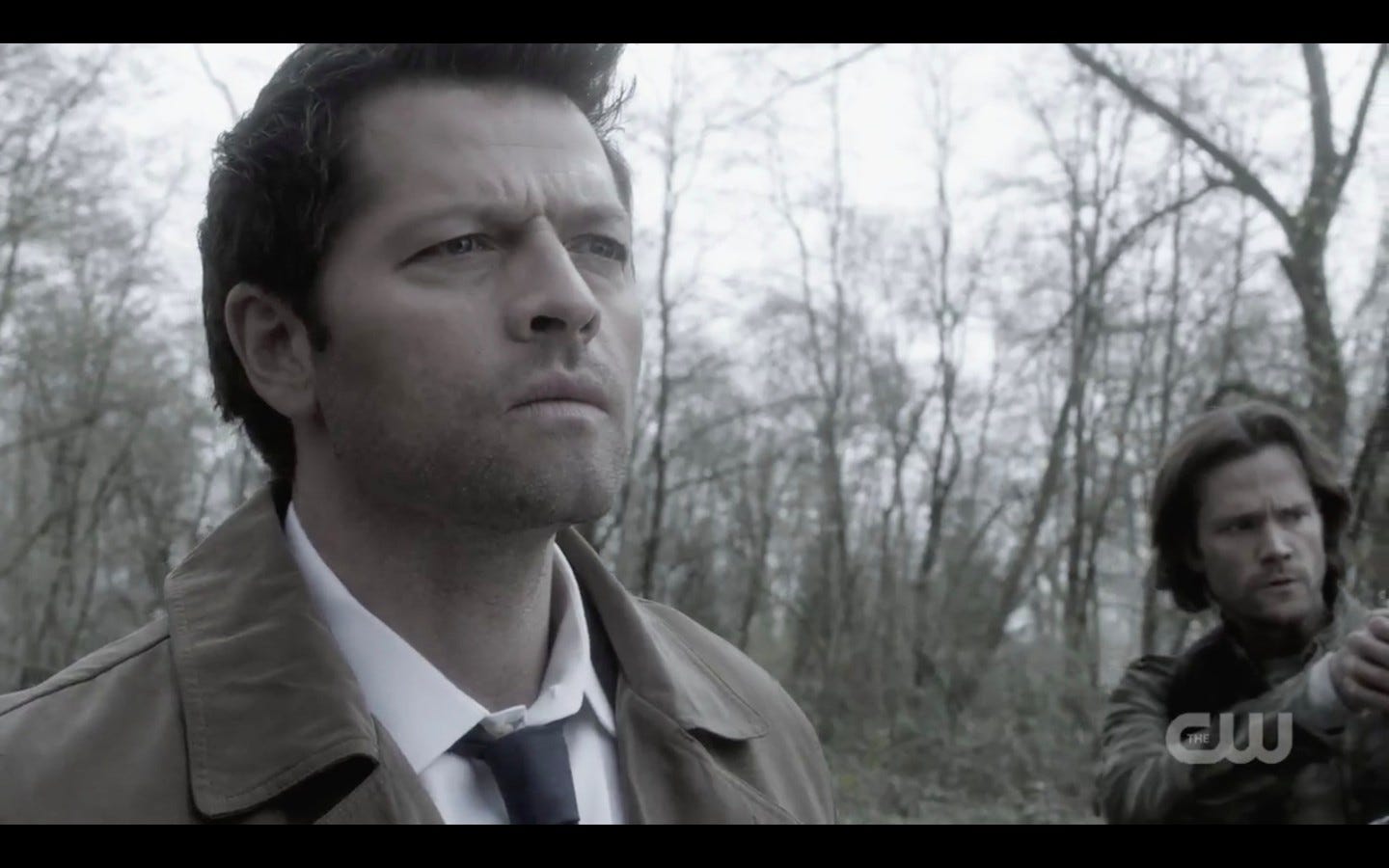 sam winchester with castiel on way to bobby singer exodus 1322