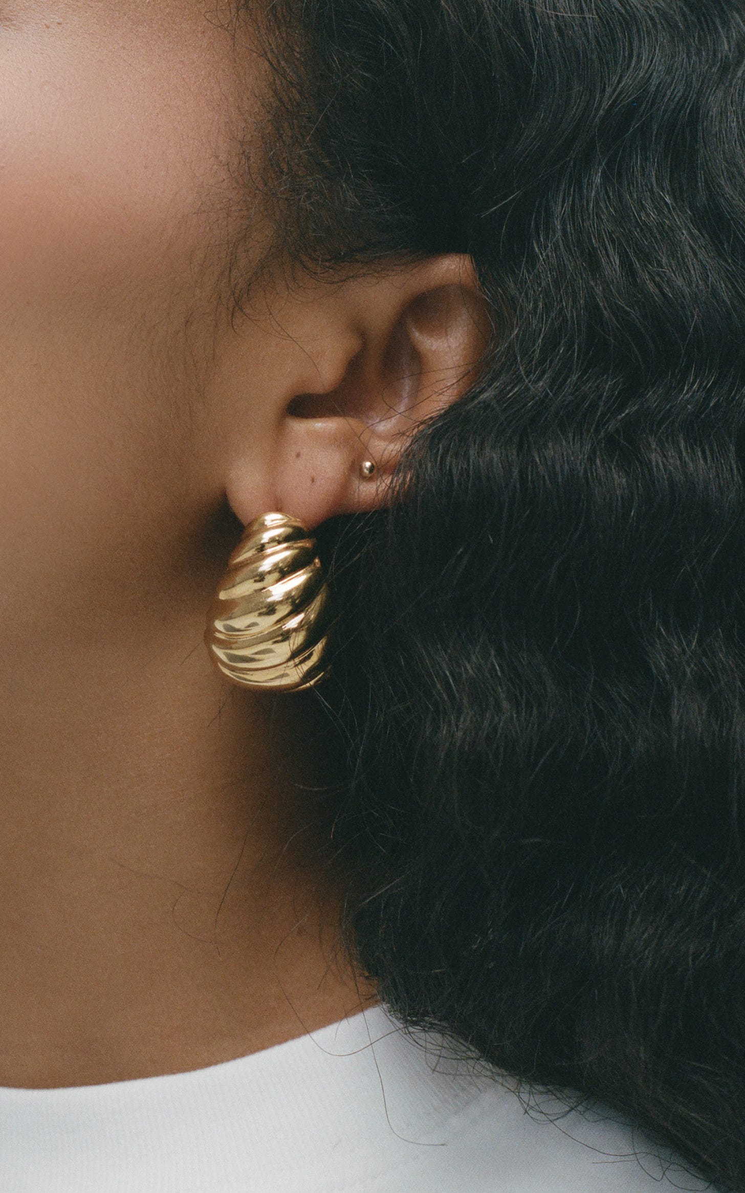 Shell Gold-Plated Earrings