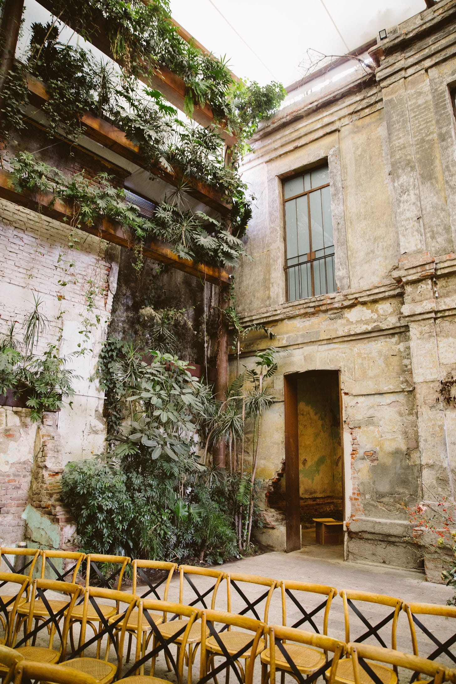 ceremony space at Prim Mexico City wedding 