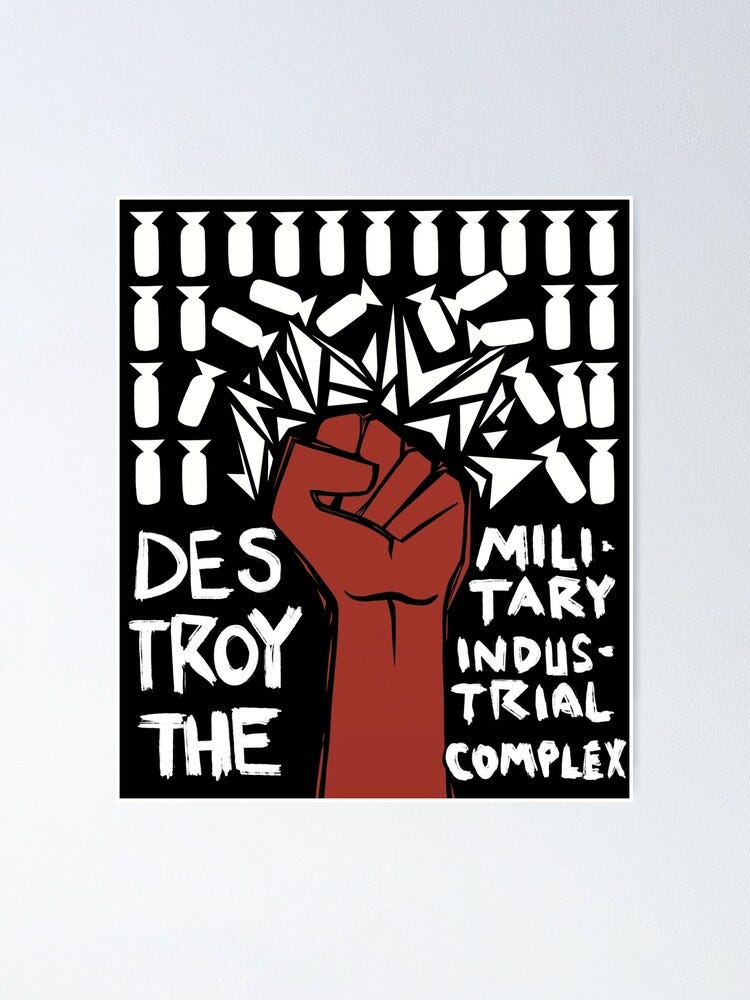 Destroy The Military Industrial Complex" Poster for Sale by SubtleSplit |  Redbubble