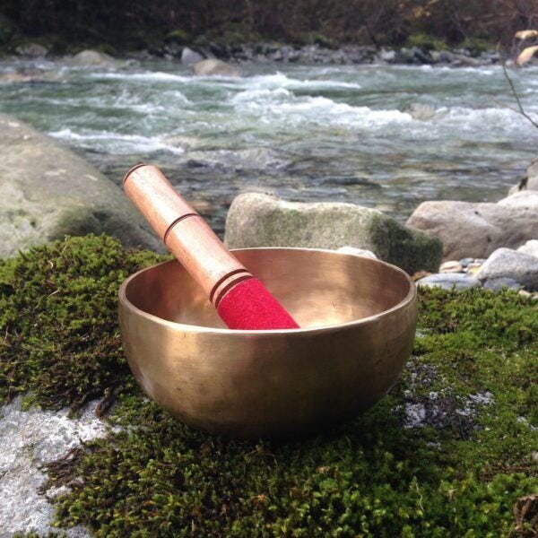 Buddha singing bowls by a bubbling brook hot holiday gifts