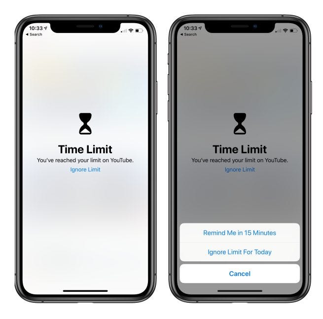 iOS App Limit Reached
