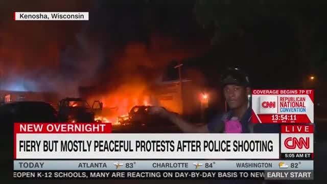 CNN: Kenosha Protests Were 'Fiery But Mostly Peaceful' (clip) :: Grabien -  The Multimedia Marketplace