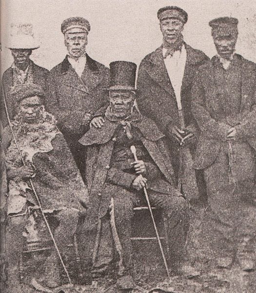 File:King Moshoeshoe of the Basotho with his ministers.jpg