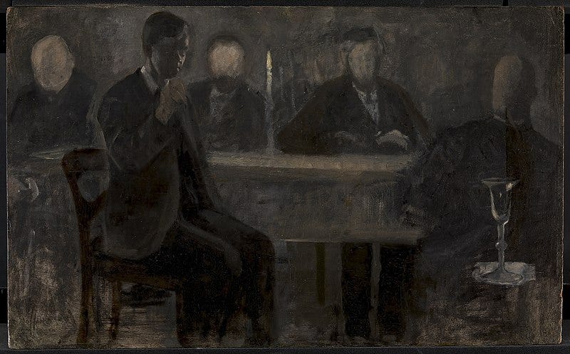 File:Vilhelm Hammershøi - Five Portraits. Study for painting in Thielska Galleriet, Stockholm - KMS3840 - Statens Museum for Kunst.jpg