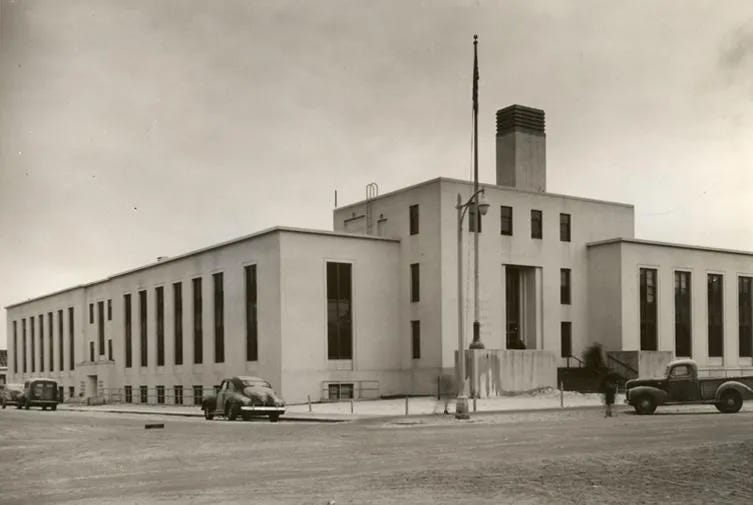 The old Federal building in Anchorage, Alaska