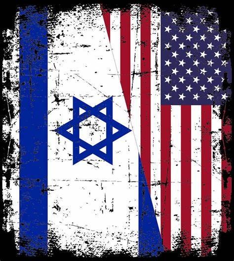 Israel USA flag Digital Art by By Designzz - Pixels