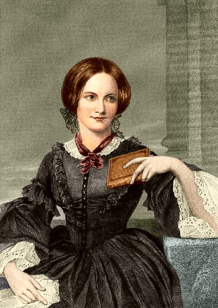 Charlotte Bronte coloured drawing