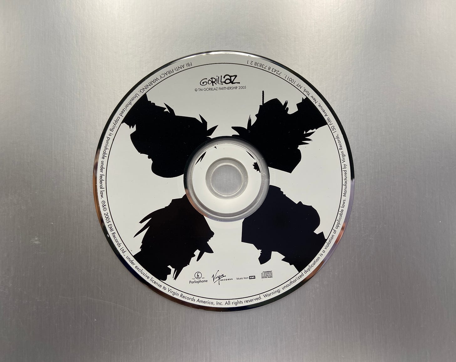 the disc for Demon Days by Gorillaz.