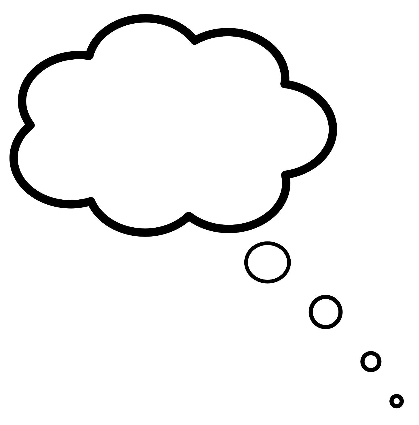 thinking speech bubble png
