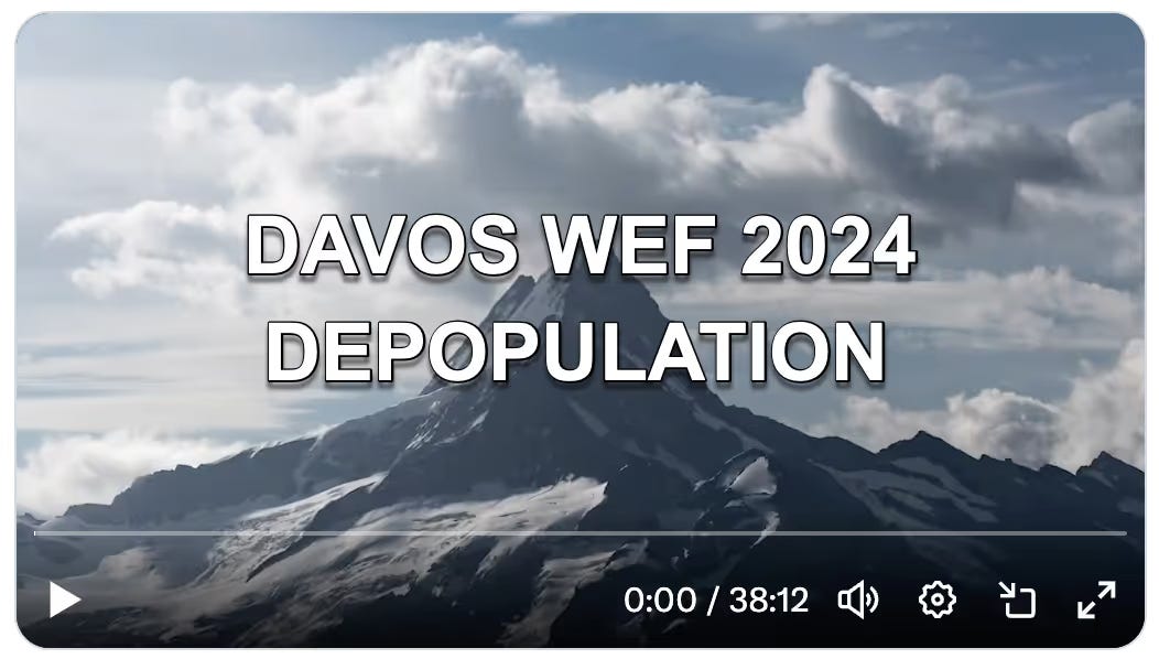 WEF Davos Depopulasi