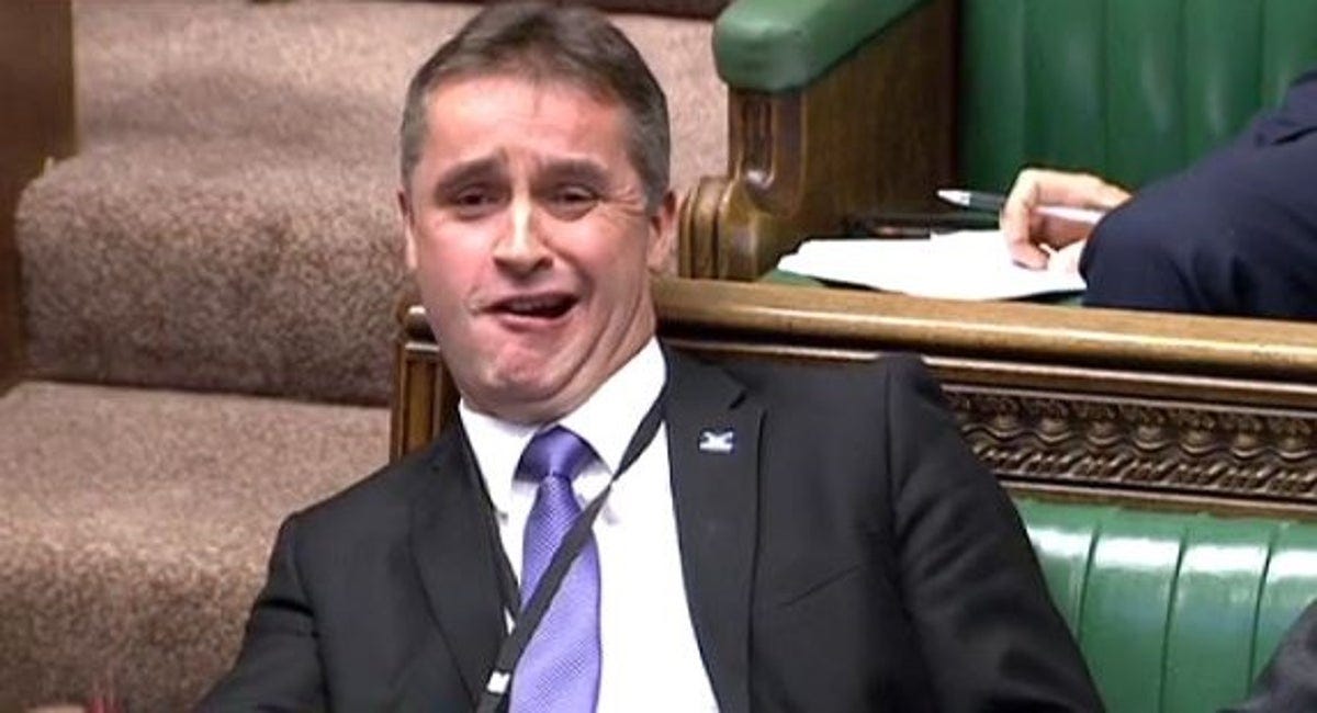 Watch: SNP MP who locked himself in the toilet was 'practising his roar' |  The Independent | The Independent
