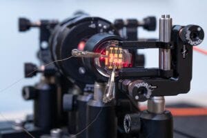 Quantum random number generation based on a perovskite light emitting diode.